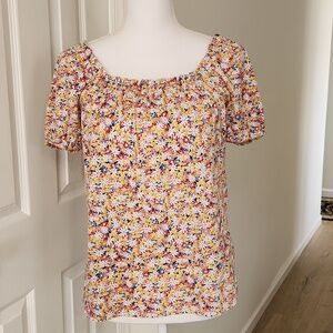 Fat Face Women's Cotton Floral T-Shirt Size 2